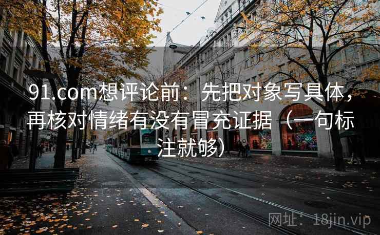 91.com想评论前：先把对象写具体，再核对情绪有没有冒充证据（一句标注就够）